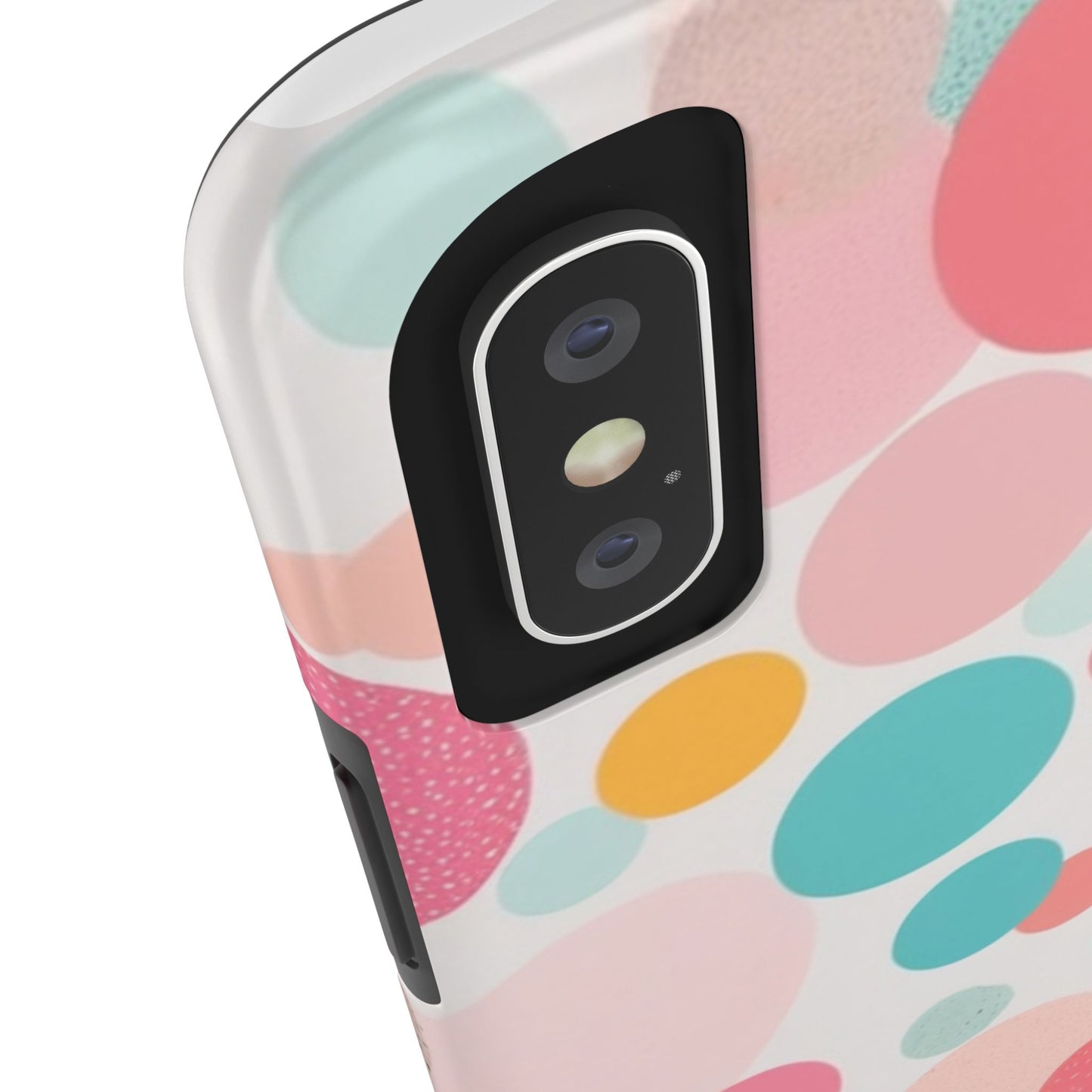Pink Polka Dot Phone Case for iPhone 16 15 14 13 12 11 X 8 7 Samsung Galaxy S24 S23 S22 S21