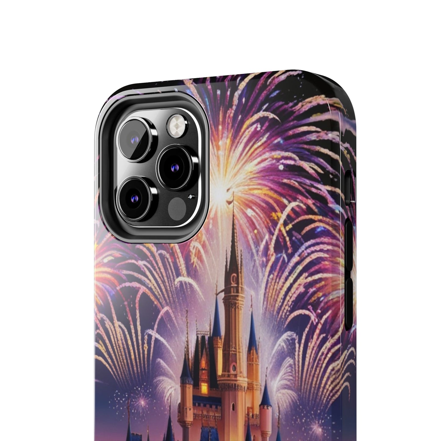 Magical Castle and Fireworks Tough Phone Case for iPhone 16 15 14 13 12 11 X 8 7 Samsung Galaxy S24 S23 S22 S21