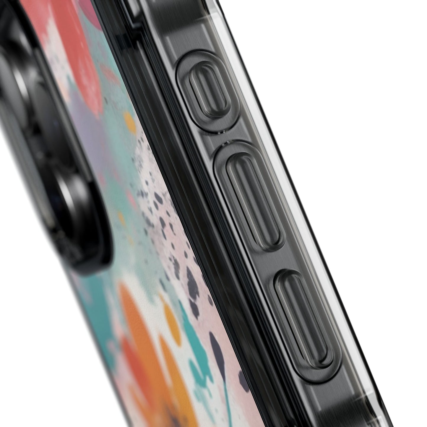 Floral Watercolor Design Magnetic Clear Impact Case for iPhone 16 15 14