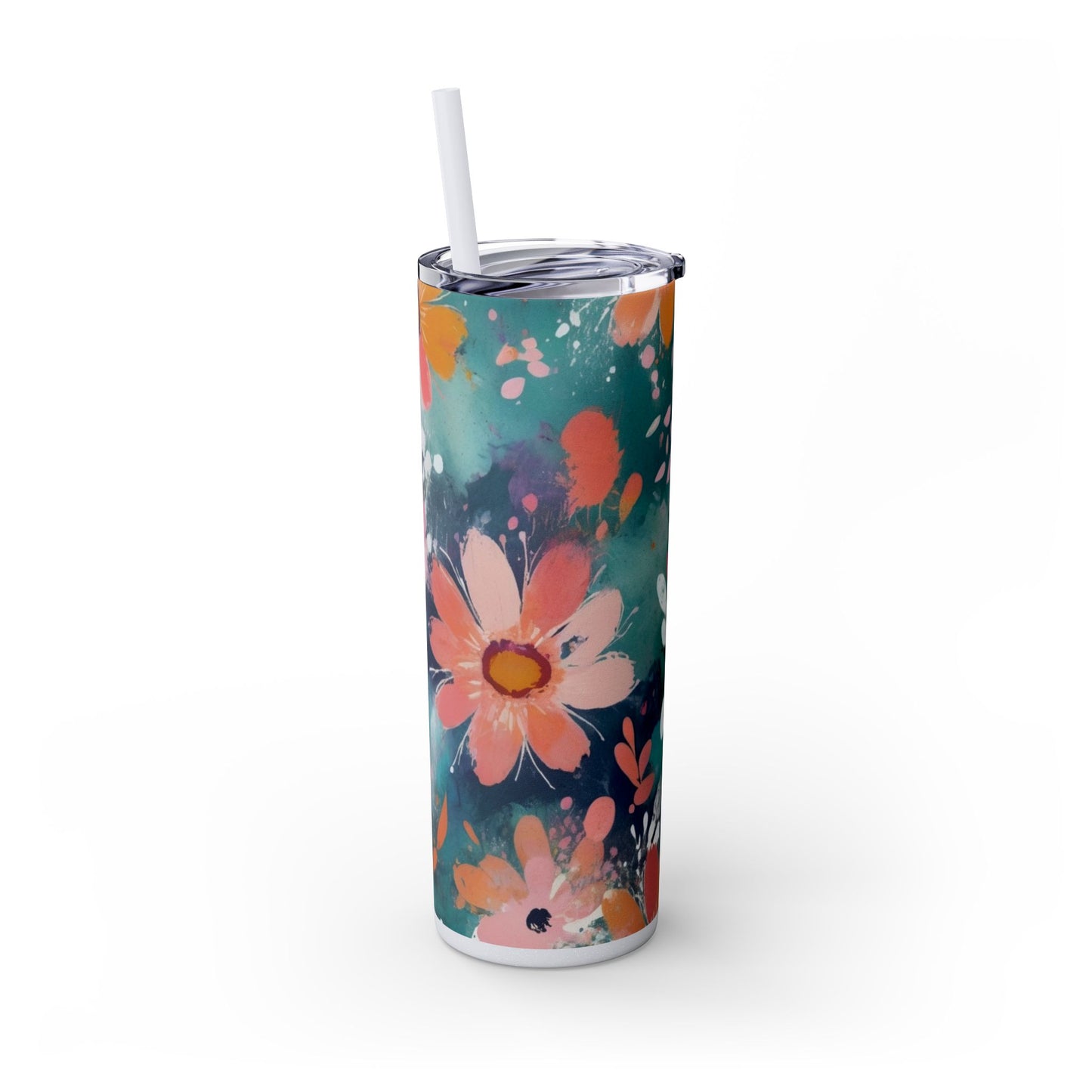 20oz Vibrant Floral Skinny Tumbler