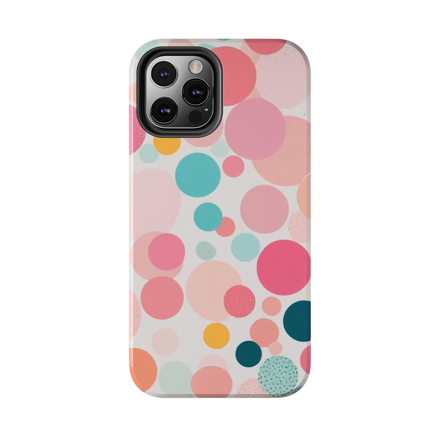 Pink Polka Dot Phone Case for iPhone 16 15 14 13 12 11 X 8 7 Samsung Galaxy S24 S23 S22 S21