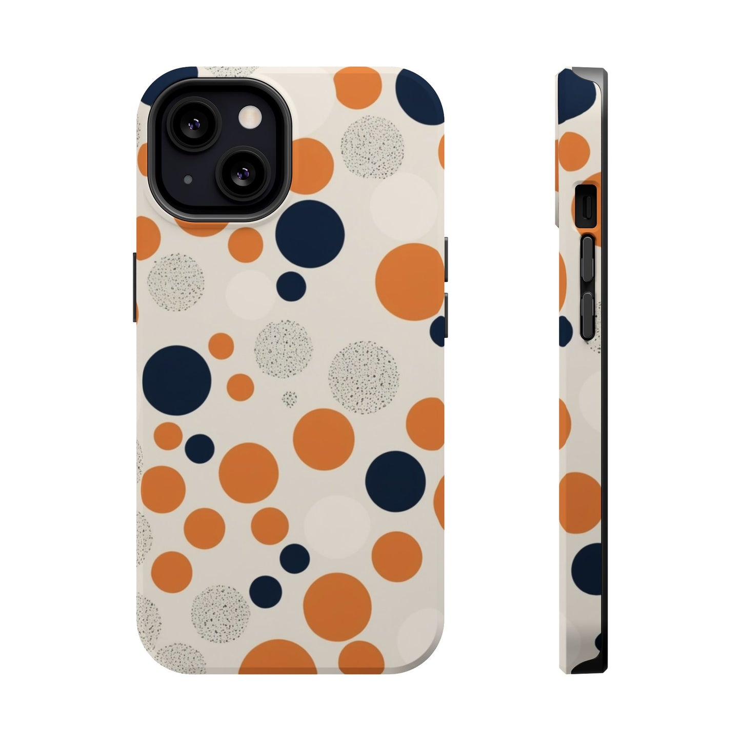 Orange Polka Dot Magnetic Phone Case