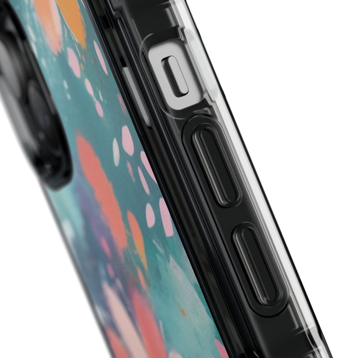 Pastel Floral Magnetic Clear Impact Case for iPhone 16 15 14