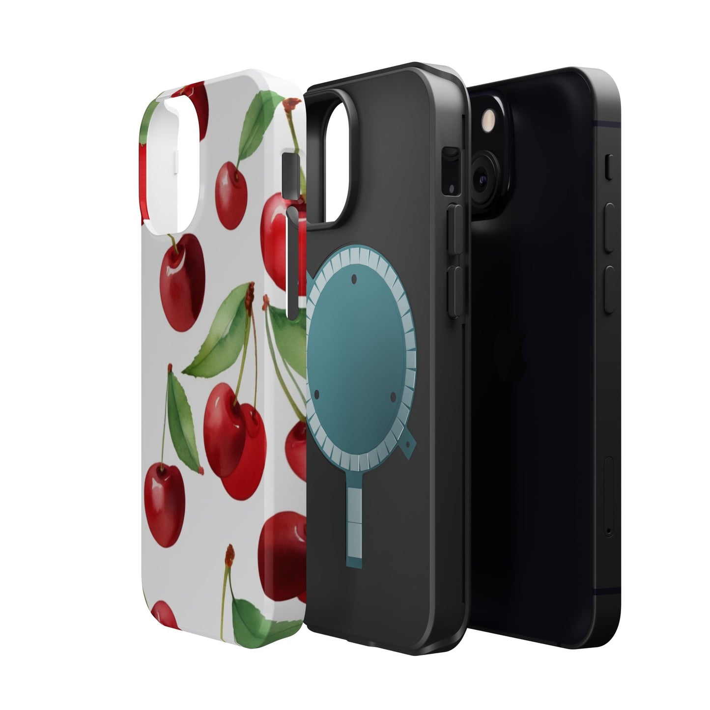 Cherry Print Magnetic Tough Case